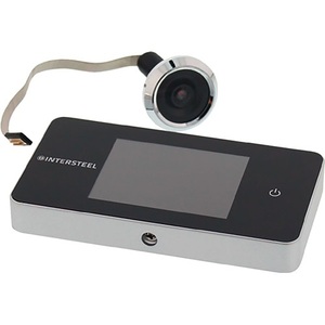 กล้องส่องประตูดิจิตอล INTERSTEEL Basic Plastic Silver 100 ขนาด 38 มม. / 110 มม. ผลิตภัณฑ์บ้านอัจฉริยะ - Product Image 1