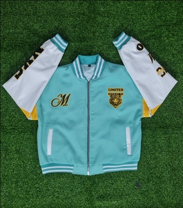 Chaqueta universitaria de alta calidad personalizada al por mayor chaqueta universitaria con diseño bordado y cremallera transpirable - Product Image 1