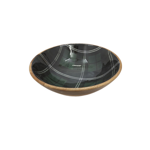 Acacia Wooden Round Shape Food Serving Bowl Black Finished for Kitchen & <b>Tabletop</b> Food and Snacks Serving Bowls - Product Image 3
