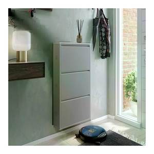 CABINET 6 Pairs Matt White <b>Shoe</b> Rack Stand for Moderns - Product Image 2