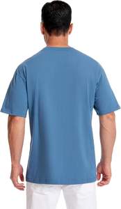 T-shirt à épaules tombantes 100% coton de haute qualité pour homme Tissu tricoté personnalisé - Product Image 6