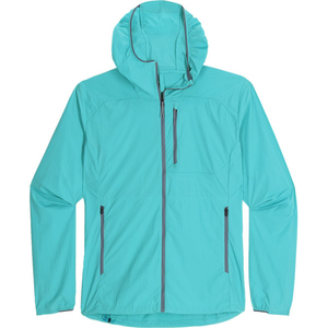 Wholesale Custom Pattern Decorated <b>Men's</b> Pullover Windbreaker <b>Jacket</b> Canvas Hoodies with Side-Zip and Pockets - Product Image 2