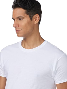 Fábrica al por mayor 230gsm 100% algodón esencial en blanco cuello redondo manga corta Camiseta para hombres Impresión de logotipo personalizado - Product Image 3