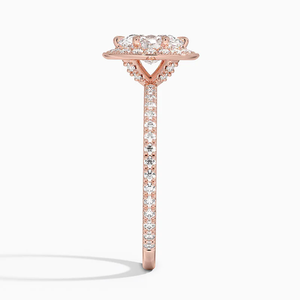 Bague d'anniversaire et de mariage en argent sterling 925 avec diamant ovale cultivé en laboratoire 1 carat vintage certifié IGI pour femme - Product Image 6