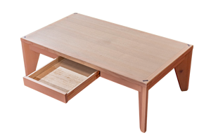 Table basse japonaise en bois Hinoki de haute qualité finition naturelle - Product Image 4