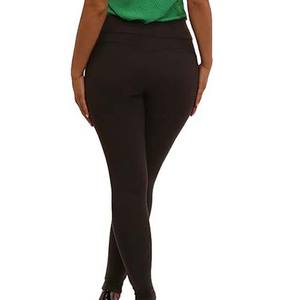 Secado rápido 2025 mujeres 2XL de talla grande Spandex Nylon cintura alta transpirable Scrunch Butt Yoga Leggings cintura elástica Yoga Leggings - Product Image 5