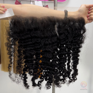 Venta al por mayor de Grado Superior superior estándar doble dibujado 13X4 pelo birmano rizado crudo vietnamita de alta calidad de fábrica - Product Image 2