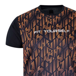 OEM Plus Size Men's Sporty <b>Shirts</b> Custom Logo <b>100</b>% <b>Polyester</b> Solid Design Knitted Fabric - Product Image 2