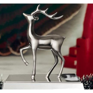 Elegante soporte de media de Reno de hierro fundido doble de Metal para decoración de Navidad manto soporte de media de Navidad - Product Image 5