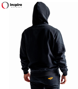Sudadera con Capucha 100% Algodón Grueso para Hombre, Estilo Americano de Invierno, Alta Calidad, Logotipo Estampado en Relieve en la Parte Delantera, Venta al por Mayor - Product Image 2