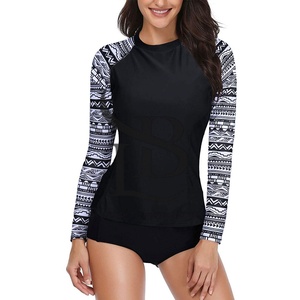Custom Sublimated Ladies Rash Guard Profesional Ligero Slim Fit Ropa de mujer Precio al por mayor tarifa barata 2025 - Product Image 1