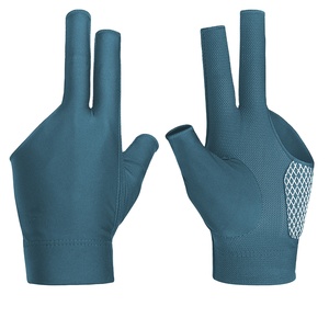 Gants de billard unisexes d'été respirants en nylon personnalisés à 3 doigts pour le snooker, vêtements de sport et d'extérieur, accessoire de billard pour joueurs - Product Image 1