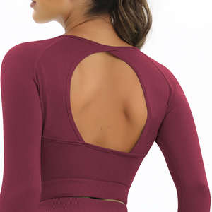 เลกกิ้งออกกำลังกายเอวสูงแห้งเร็วกางเกงฟิตเนสไร้รอยต่อคุณภาพสูงเลกกิ้งออกกำลังกายระบายอากาศได้ดี - Product Image 5