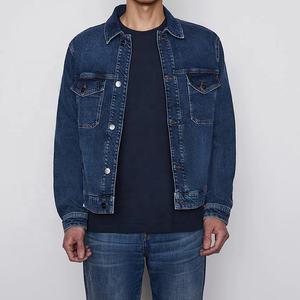 Chaquetas de Mezclilla para Hombre, Estilo Bomber, Cuello Alto, Logotipo Frontal, Invierno, Otoño, Lisas, para Exteriores, Tallas Grandes - Product Image 4