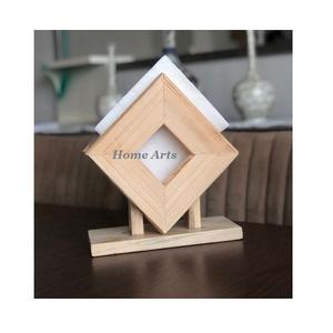 Servilletero de madera de diseño de tendencia Soporte de papel de seda de color marrón de la mejor calidad al mejor precio en la India - Product Image 4