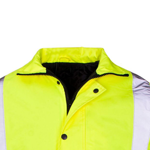 Vêtement de travail haute visibilité pour adultes, veste de sécurité à manches longues, vêtements d'hiver, imperméable, coupe-vent, veste de sécurité réfléchissante pour hommes - Product Image 6