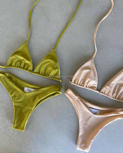 2025 tendances Bikini meilleure qualité Sexy femmes 2 pièces maillot de bain Scrunch épaule Bikinis maillots de bain et vêtements de plage - Product Image 4