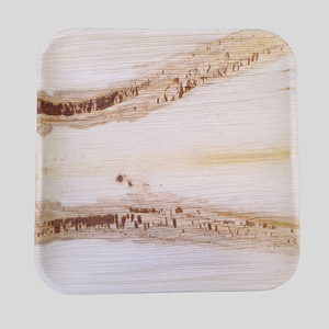 Assiettes réutilisables en feuille de palmier écologiques de 4 pouces, vaisselle carrées naturelles biodégradables à usage intensif pour événements, restauration fournie - Product Image 4