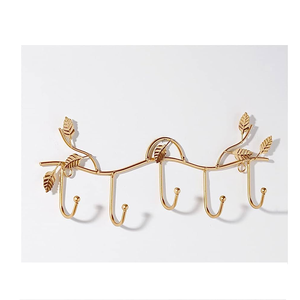 Porte-crochets décoratifs muraux en laiton et décoration de la maison mur de clés suspendu avec pièce de design de vie avec vente - Product Image 5