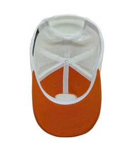 Gorra Trucker Naranja de Alta Visibilidad para Exteriores, con Logotipo Personalizado, 6 Paneles, Malla Transpirable, Estilo Urbano, Cierre a Presión - Product Image 5