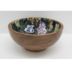 เครื่องใช้บนโต๊ะอาหารทำจากไม้และ Meena ชามไม้ทรงกลมมีคุณภาพมาตรฐานดีไซน์ใหม่ - Product Image 1