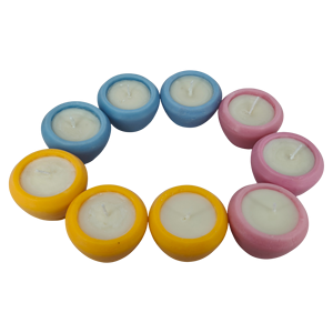 น้ำหวาน |   เทียนหอมรูปทรงภาชนะสองสี |   ชุดเทียนหอมตกแต่งระดับพรีเมียม 9 ชิ้น - Product Image 4