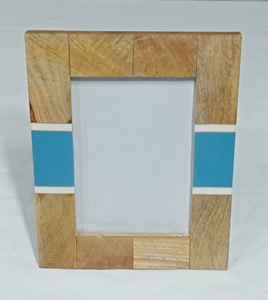 TIME 2 DECOR Cadre photo en bois et résine à incrustation, vente en gros, best-seller |   6x4 |   Décoration murale/de table artisanale faite à la main, couleur personnalisée - Product Image 3