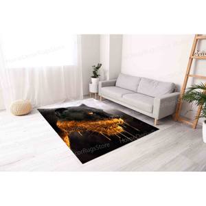 Alfombra con Estampado de Pantera Negra y Dorada - Alfombra de Animales de Lujo, Alfombra de Tapiz - Product Image 3