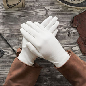 Guantes Masónicos Blancos Bordados de Algodón 100% para Hombre, Casuales, para Fiestas y Uso Diario - Product Image 6