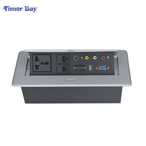 Bảng Pop Up ổ cắm với 2 AC cửa hàng <span class=keywords><strong>USB</strong></span>-A <span class=keywords><strong>USB</strong></span>-C 1 dữ liệu RJ45 1 cổng <span class=keywords><strong>HDMI</strong></span> cho phòng hội nghị nhà bếp Countertop - Product Image 4