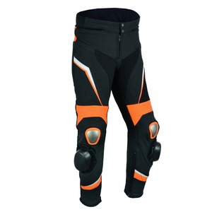 Pantalones de cuero de seguridad para motocicleta/motocicleta, pantalones de cuero para motociclista, tela de cuero de alta calidad, pantalones impermeables para carreras de motos - Product Image 2