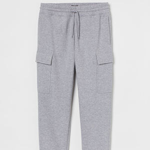 Pantalones deportivos de algodón para hombre, ropa deportiva de talla grande con logotipo personalizado, para correr, gimnasio, sudor - Product Image 3