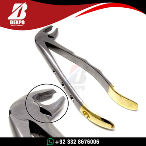 Pinzas de Extracción Dentales de Acero Inoxidable de Alta Calidad, Instrumentos Quirúrgicos Dentales Chapados en Oro de Bexpo International - Product Image 4