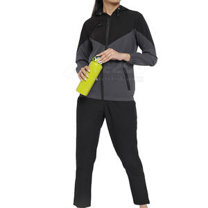 ชุดเสื้อผ้า2ชิ้นแบบสวมหัวมีฮู้ดสำหรับผู้หญิงชุดวอร์มหรูหราอบอุ่นในฤดูหนาวกางเกงวอร์มทรงโอเวอร์ไซส์ - Product Image 5