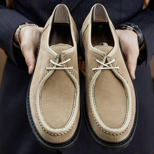 รองเท้าหนังแบบทางการ ดีไซน์ทันสมัย พร้อมพื้นรองเท้าตาข่ายระบายอากาศ สำหรับผู้ชาย แฟชั่นธุรกิจ รองเท้าใส่ได้ทุกวัน - Product Image 1