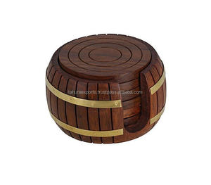 Sous-verre à thé et à café pour boire des tapis et des tampons sous-verre en bois maison vaisselle pour hôtel Restaurant vente chaude à la main - Product Image 2