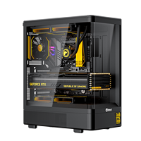 KINPOWER Pc Tower Case Gaming Tempered Glass Micro Atx Unique Design Mesh Pc Computer Case