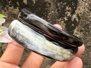 Brazaletes de Cuerno de Búfalo Natural, Joyería Artesanal de Cuerno de Búfalo - Product Image 4