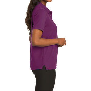 Camisetas Polo de mujer de material de algodón personalizadas de manga corta transpirables con camisetas polo impresas con logotipo personalizado - Product Image 4