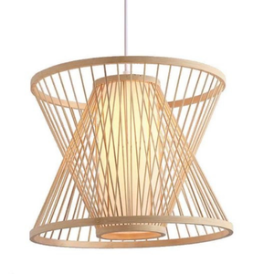 Abat-jour en bambou tissé personnalisé pour suspension de plafond Luminaire artisanal écologique de l'atelier d'artisan vietnamien - Product Image 6