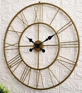 Calvin Handicraft Metal <b>Wall</b> <b>Clock</b> <b>Wall</b> Hanging Home Decor Office Decorative <b>Clock</b> - Product Image 1