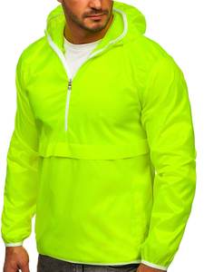 Chaqueta Cortavientos Ligera Impermeable de Lona para Hombre, Chaqueta Cortavientos Deportiva Personalizada para Correr, con Cremallera y Forro Cálido - Product Image 3