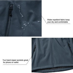 2025 hommes léger imperméable Softshell veste personnalisée en gros coupe-vent bouffant respirant capuche Performance en plein air - Product Image 6