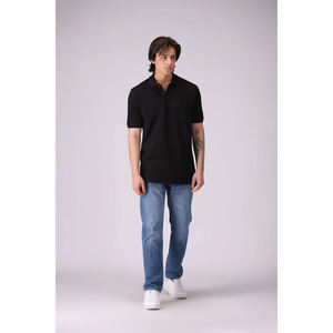 Venta al por mayor de alta calidad de verano de los hombres personalizados impreso Polo camisetas de color sólido cómodo Polo 100% algodón hombres ropa casual - Product Image 2