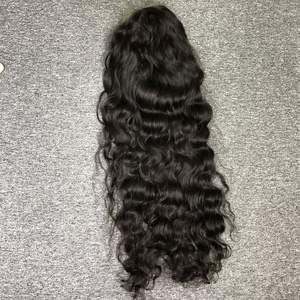 วิกผมแท้เอชดีลูกไม้บริสุทธิ์สีดำเป็นมัดกับเจอร์รี่ม้วนผมจากแหล่งของผู้บริจาคคนเดียวสำหรับผู้หญิงผิวดำ - Product Image 1