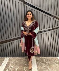 Kaftan Two Piece Three Piece Blue Color Style China Online Chic African Clothing - Product Image 6