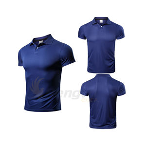 T-shirt à col décontracté pour homme, vêtement de sport léger et à séchage rapide, 100% Polyester - Product Image 1