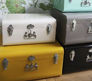 Multi Color Options Rectangular Stacking Design Iron Container Bin Sundries Organization Classic Metal <b>Storage</b> Box - Product Image 1