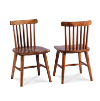 Chaise de salle à manger en bois moderne - Portable et légère pour entrepôt, appartement, restaurant et bureau