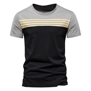 T-shirt tricoté à manches courtes et col en O pour hommes en polyester 2025 personnalisé séchage rapide respirant vente en gros impression par sublimation respirant - Product Image 1